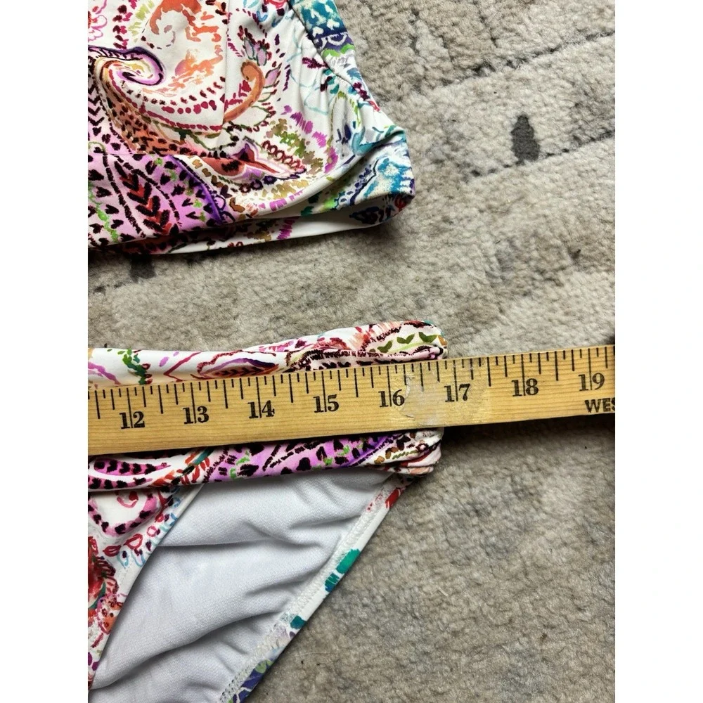 Ralph Lauren Captiva Paisley Twist Front‎ Swimsuit Tankini Top & Bottom Sz 10